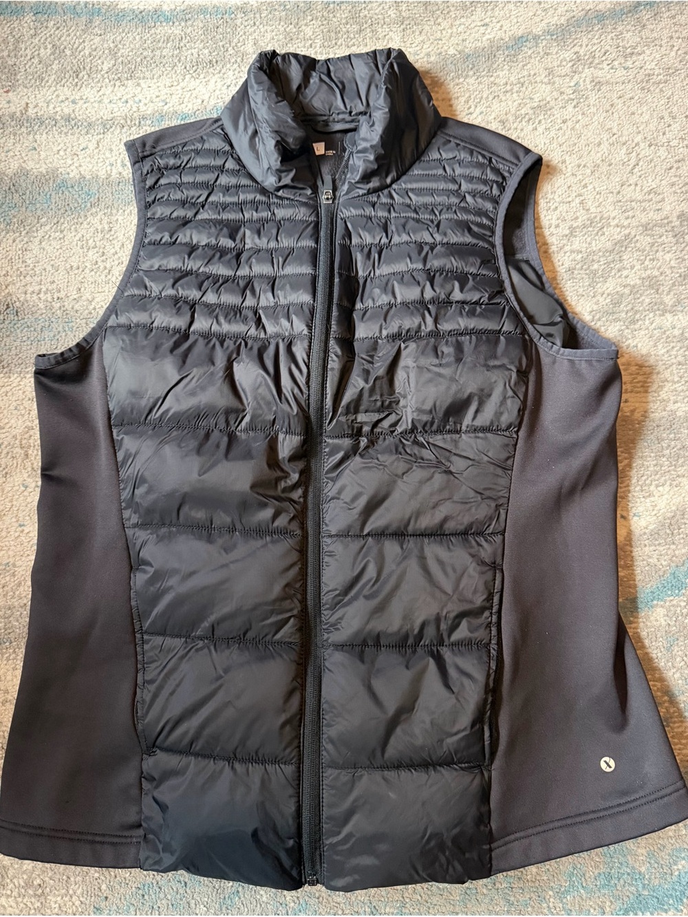 Xersion Black Quilted Size L Vest